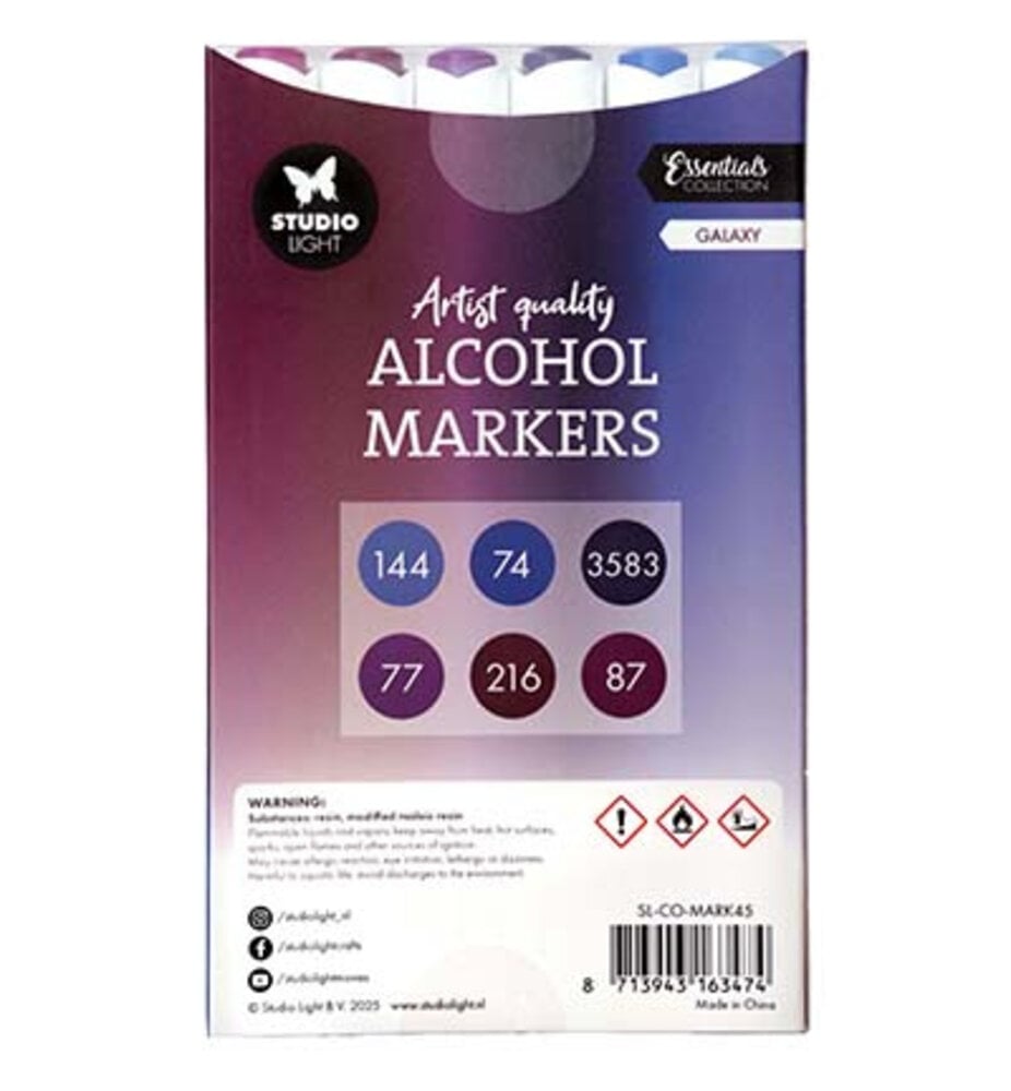 Studio Light Alcohol Markers Galaxy (SL-CO-MARK45)
