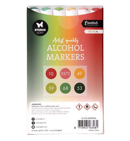 Studio Light Alcohol Markers Tropical (SL-CO-MARK46)