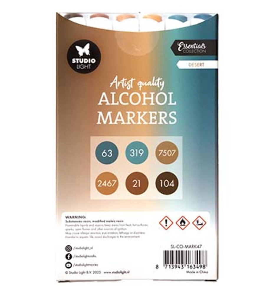 Studio Light Alcohol Markers Desert (SL-CO-MARK47) Studio Light Alcohol Markers Desert (SL-CO-MARK47)