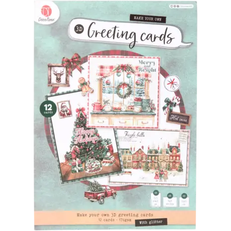 DécoTime Yuletide Joy DIY 3D Greeting Cards (3217456)