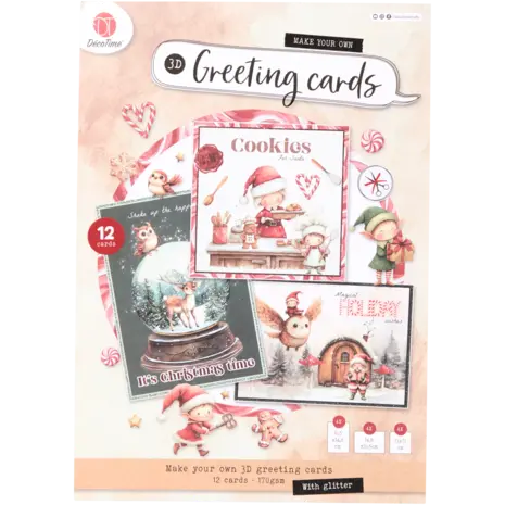 DécoTime Gingerbread Christmas DIY 3D Greeting Cards (3217456)