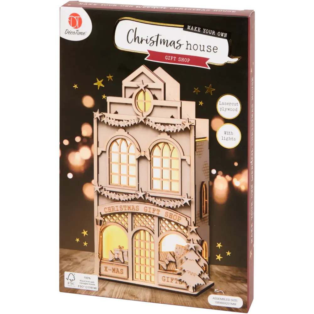 DécoTime DIY Wooden Christmas House Gift Shop (3217477) DécoTime DIY Wooden Christmas House Gift Shop (3217477)