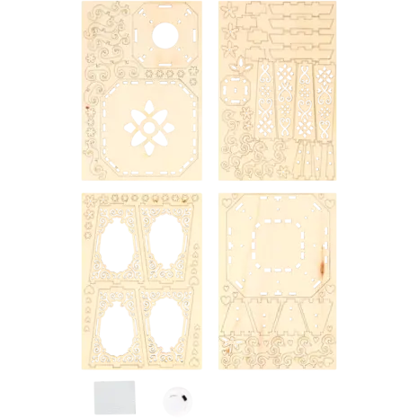 DécoTime DIY Wooden Lantern Classic Romance (3210789)