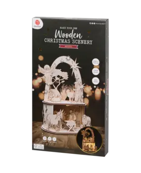DécoTime DIY Wooden Christmas Scenery Nativity (3217467)