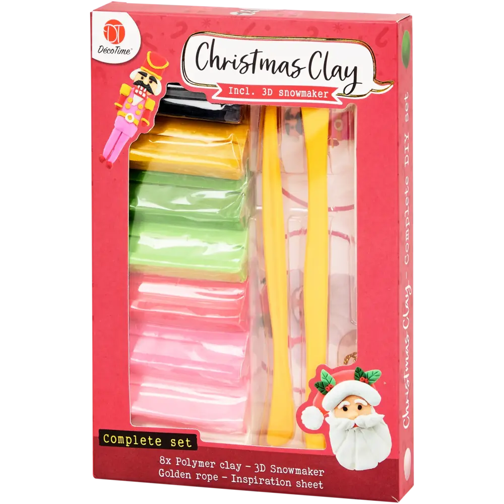 DécoTime Xmas Red Polymer Clay Set (3218263)