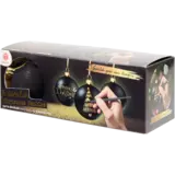 DécoTime Gold Scratch Christmas Baubles (3217461)