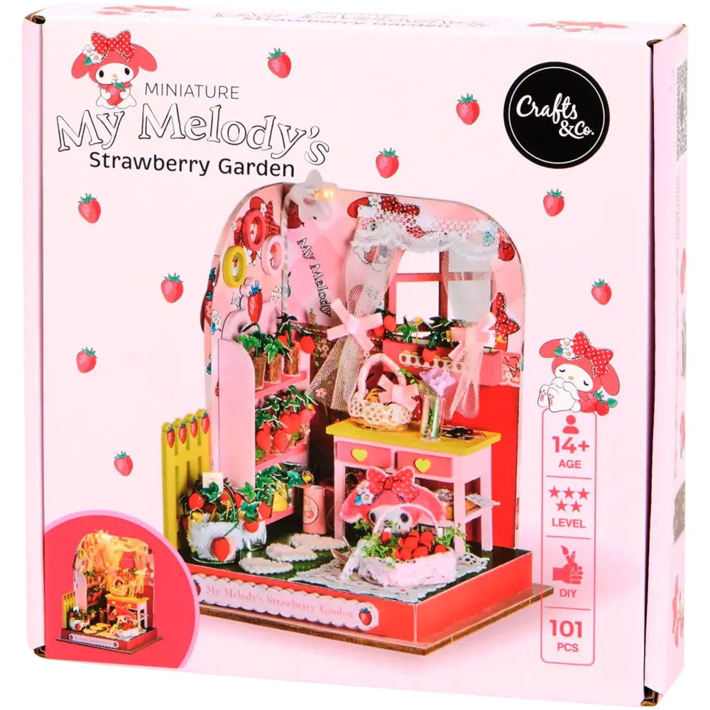 Crafts & Co. DIY Miniature My Melody Strawberry Garden (3216188)