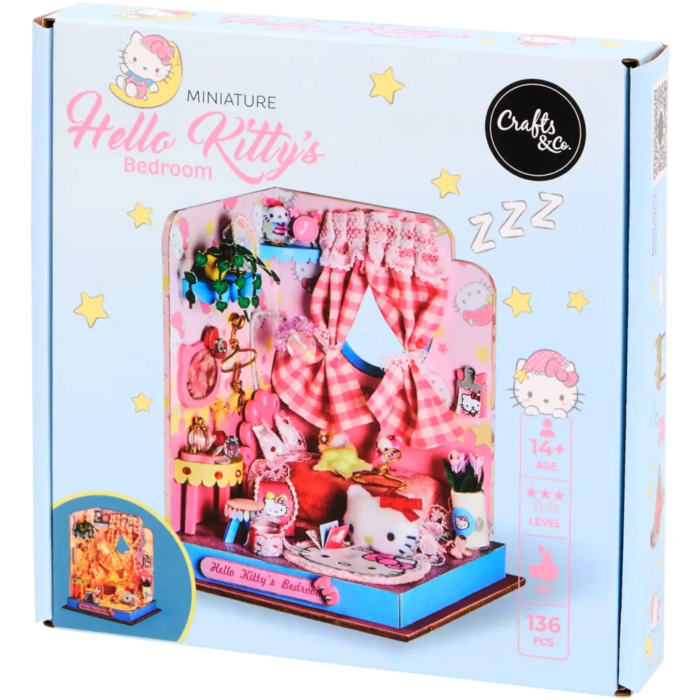 Crafts & Co. DIY Miniature Hello Kitty's Bedroom (3216188) Crafts & Co. DIY Miniature Hello Kitty's Bedroom (3216188)