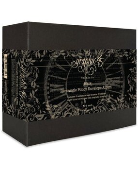 Graphic 45 PRE-ORDER Rectangle Policy Envelope Album Black (4503127) Graphic 45 PRE-ORDER Rectangle Policy Envelope Album Black (4503127)