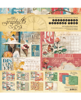 Graphic 45 Journaling Through Time 12x12 Inch Collection Pack (4503141)