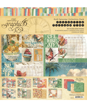 Graphic 45 Journaling Through Time 8x8 Inch Collection Pack (4503140)
