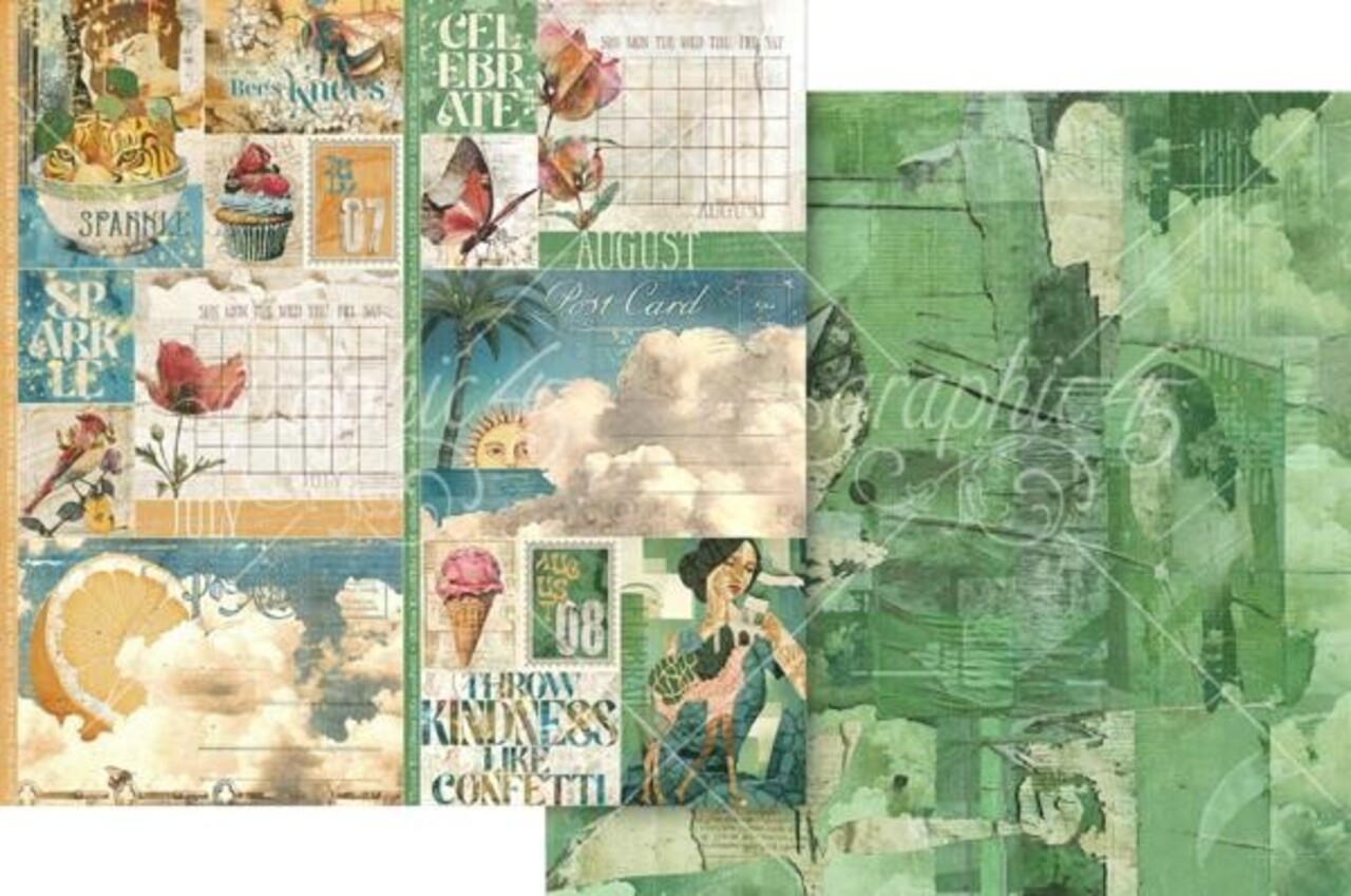 Graphic 45 Journaling Through Time 8x8 Inch Collection Pack (4503140)