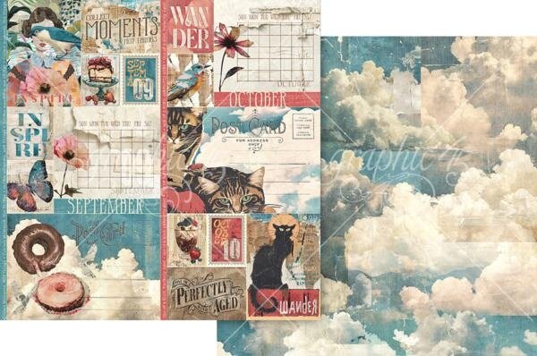 Graphic 45 Journaling Through Time 8x8 Inch Collection Pack (4503140)