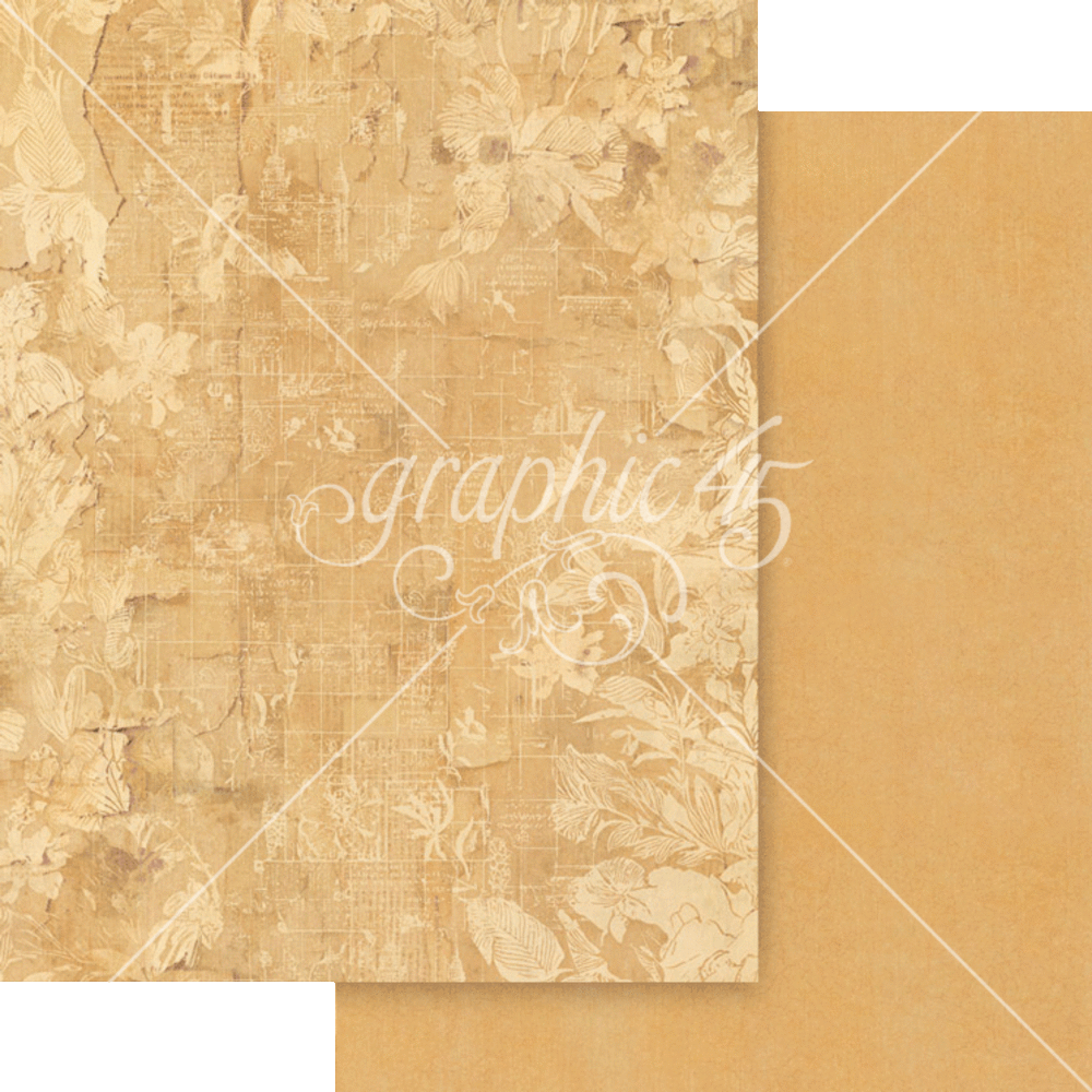 Graphic 45 Journaling Through Time 8.5 x 11 Inch Patterns & Solids Paper Pack (4503142)