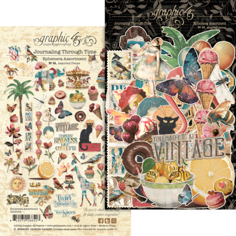 Graphic 45 Journaling Through Time Ephemera Set (4503144)