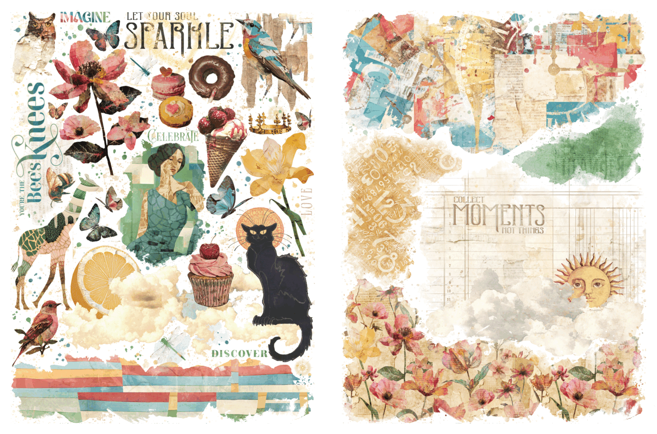 Graphic 45 Journaling Through Time Rub-on Transfers (4503146)