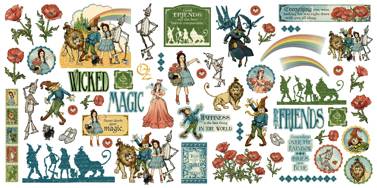 Graphic 45 Wonder of Oz Ephemera Set (4503124)