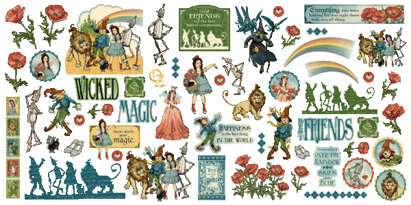 Graphic 45 Wonder of Oz Ephemera Set (4503124)