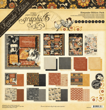Graphic 45 Farmhouse 12x12 Inch Keepsake Edition (4503149)