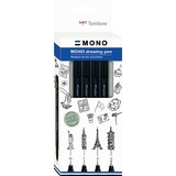 Tombow MONO Bold Drawing Pen Set (WS-EFL-H-B- 4P)