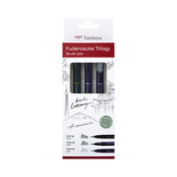 Tombow Fudenosuke Brush Pen Trilogy (WS-BHS-3P)