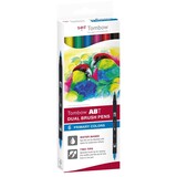 Tombow ABT Dual Brush Pens Primary Colors (6pcs) (ABT-6C-1)