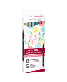 Tombow ABT Dual Brush Pens Candy Colors (6pcs) (ABT-6C-4)