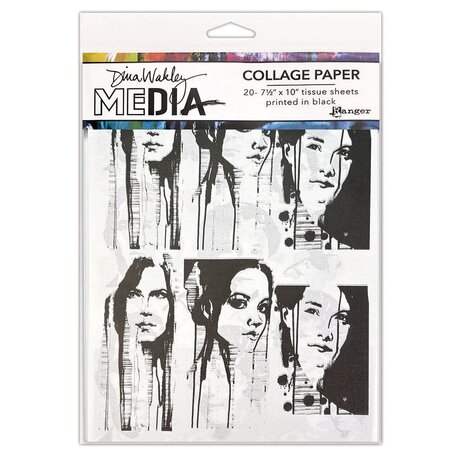 Dina Wakley MEdia Collage Paper Photo Transfers (MDA85966)