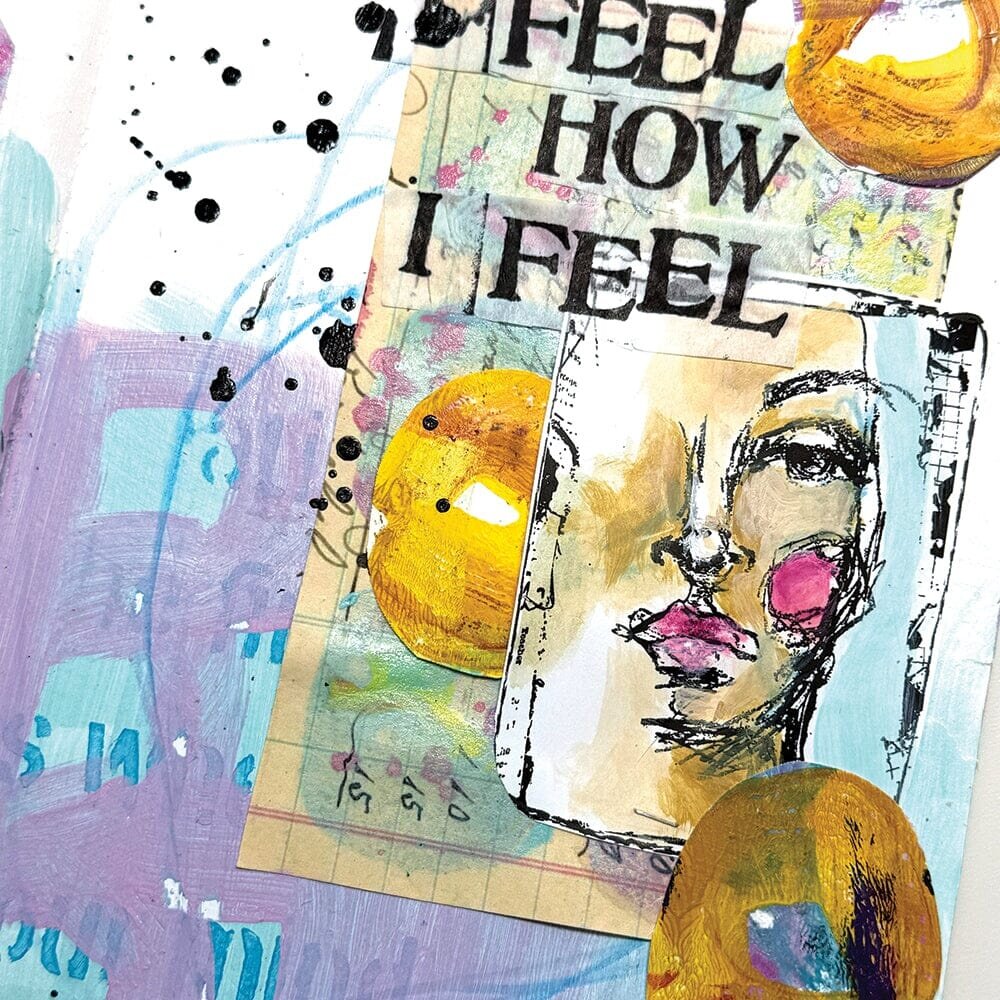 Dina Wakley MEdia Cling Stamps Collaged Portraits (MDR87779)