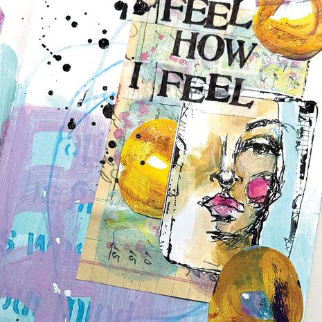 Dina Wakley MEdia Cling Stamps Collaged Portraits (MDR87779)