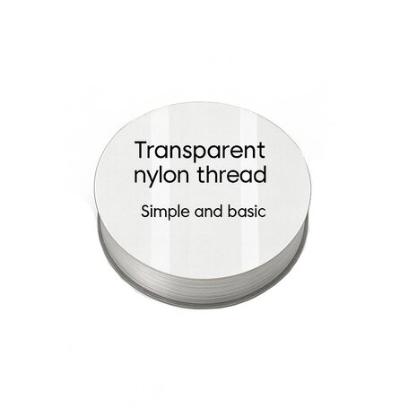Simple and Basic Transparent Nylon Thread (0,12mmx50m) (SBA653) Simple and Basic Transparent Nylon Thread (0,12mmx50m) (SBA653)