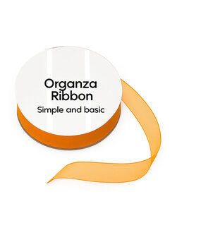 Simple and Basic Mustard Organza Ribbon (8mmx10m) (SBA404)