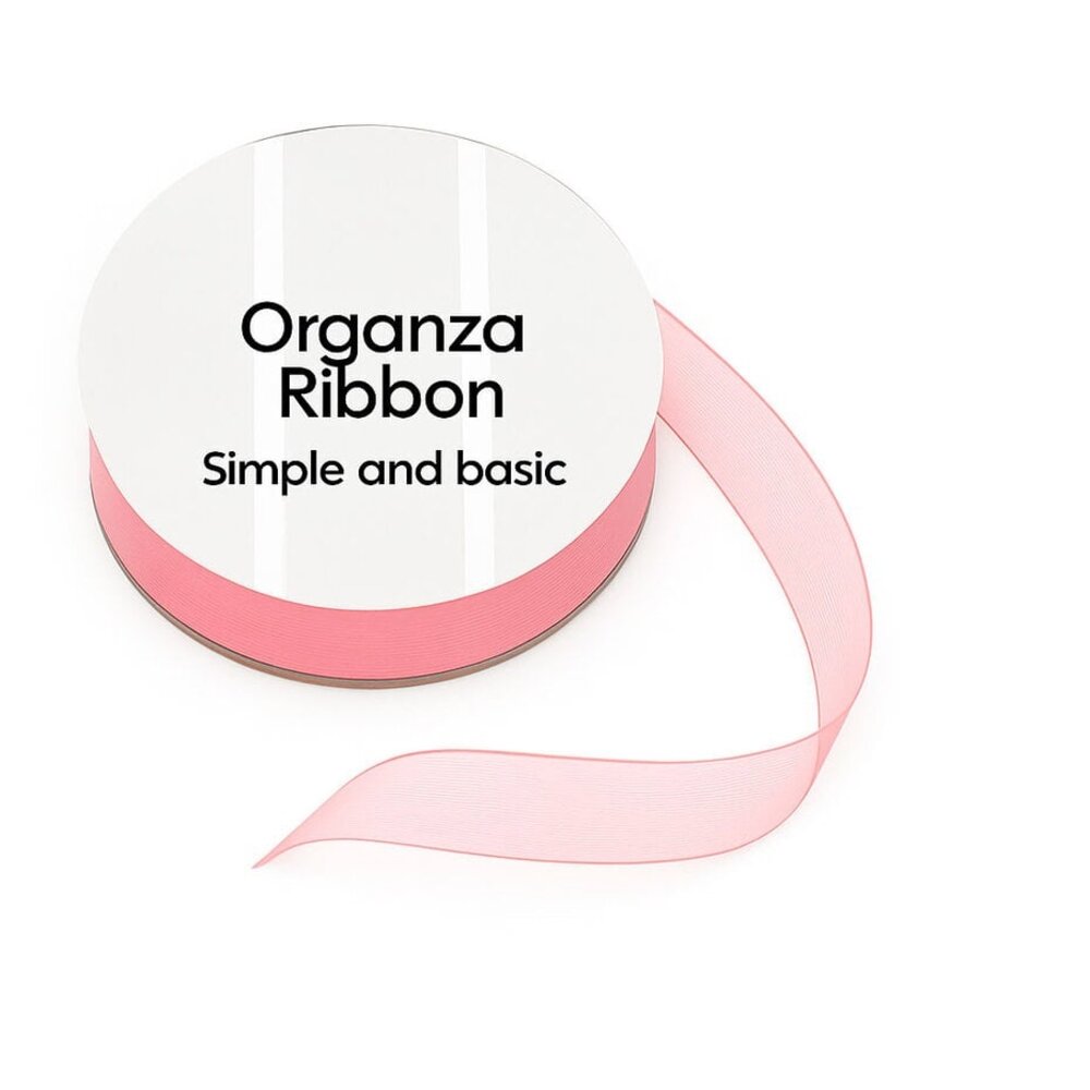 Simple and Basic Salmon Organza Ribbon (8mmx10m) (SBA407) Simple and Basic Salmon Organza Ribbon (8mmx10m) (SBA407)