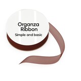 Simple and Basic Rusty Brown Organza Ribbon (8mmx10m) (SBA408)