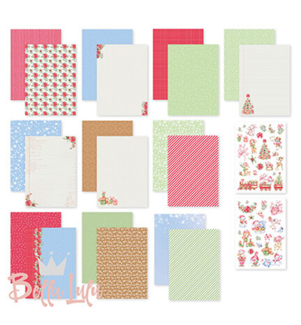 Bella Lulu Fijne kerst A4 Paper Pack (3004/0036)
