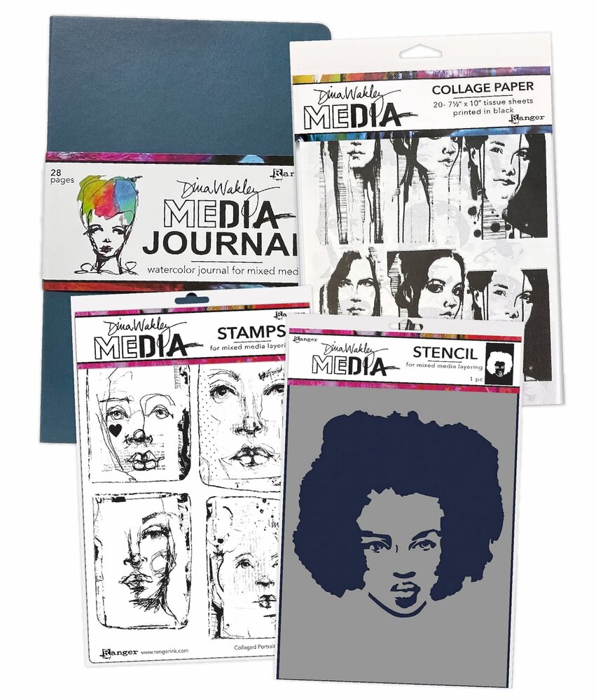 Dina Wakley MEdia Collage Paper Photo Transfers (MDA85966)