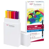 Tombow ABT Dual Brush Pens Primary Colors (12pcs) (ABT-12P-1)