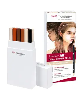 Tombow ABT Dual Brush Pens Portrait Colors (12pcs) (ABT-12P-4)