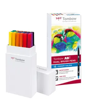 Tombow ABT Dual Brush Pens Primary Colors (18pcs) (ABT-18P-1)