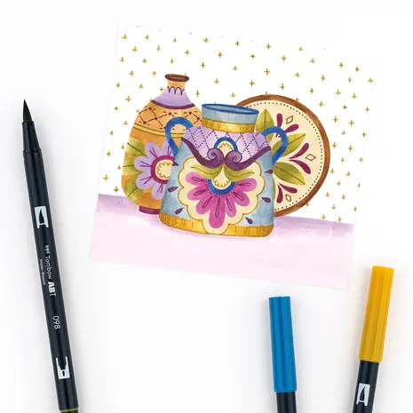 Tombow ABT Dual Brush Pens Primary Colors (18pcs) (ABT-18P-1)