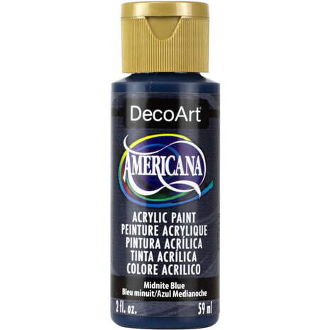 DecoArt Americana Acrylic Paint Midnite Blue (DAO85) DecoArt Americana Acrylic Paint Midnite Blue (DAO85)