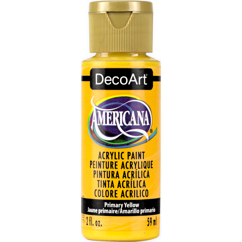 DecoArt Americana Acrylic Paint Primary Yellow (DA201)