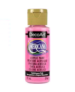 DecoArt Americana Acrylic Paint Bubblegum Pink (DA250) DecoArt Americana Acrylic Paint Bubblegum Pink (DA250)