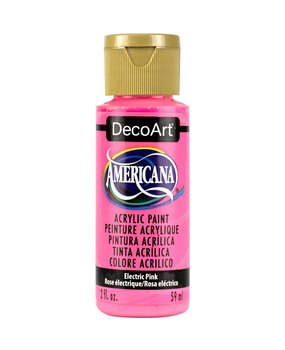 DecoArt Americana Acrylic Paint Electric Pink (DA231) DecoArt Americana Acrylic Paint Electric Pink (DA231)