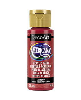 DecoArt Americana Acrylic Paint Cherry Red (DA159) DecoArt Americana Acrylic Paint Cherry Red (DA159)