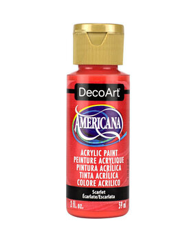DecoArt Americana Acrylic Paint Scarlet (DA345) DecoArt Americana Acrylic Paint Scarlet (DA345)