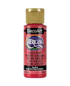 DecoArt Americana Acrylic Paint True Red (DA129) DecoArt Americana Acrylic Paint True Red (DA129)