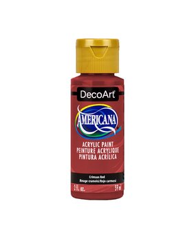 DecoArt Americana Acrylic Paint Crimson Red