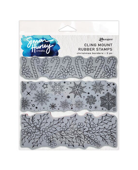 Simon Hurley Create Christmas Borders Cling Stamps (HUR92759)