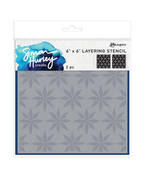 Simon Hurley Create Spiral Star 6x6 Inch Masking Stencils (HUS86710) Simon Hurley Create Spiral Star 6x6 Inch Masking Stencils (HUS86710)